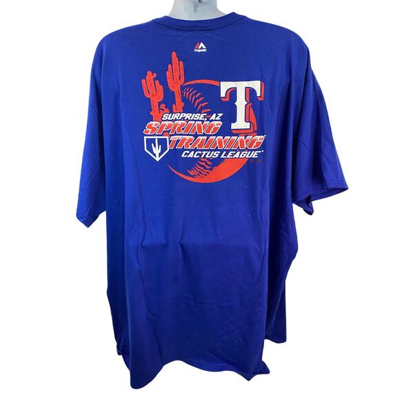 TEXAS RANGERS 2019 SPRING TRAINING ADULT 5XL Blue TSHIRT Surprise AZ S/S - Picture 1 of 8